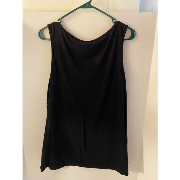 Cato sequins tank top black bling red rose Xl - Picture 4 of 7